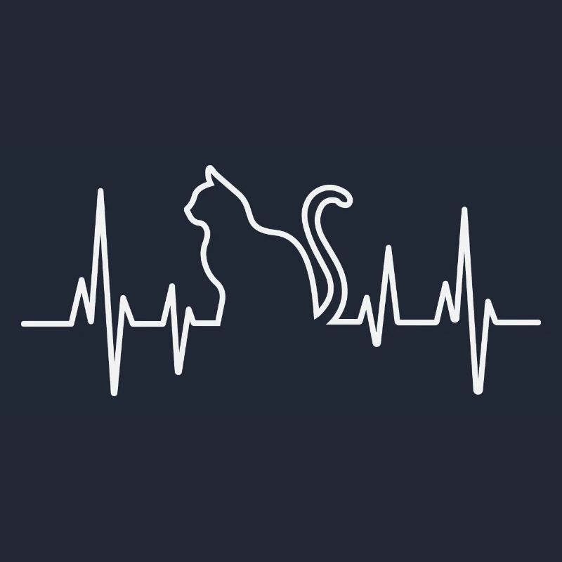 Conception de pull en forme de cœur de chat