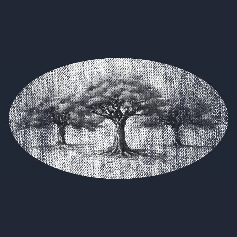 Vecchi alberi albero saggezza retrò