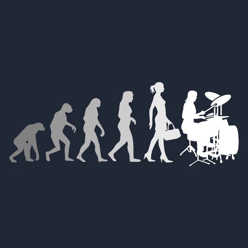 Evolution Schlagzeugerin Percussionniste