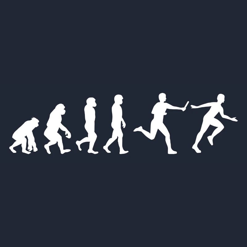 Staffellauf Athlet Leichtathletik Evolution