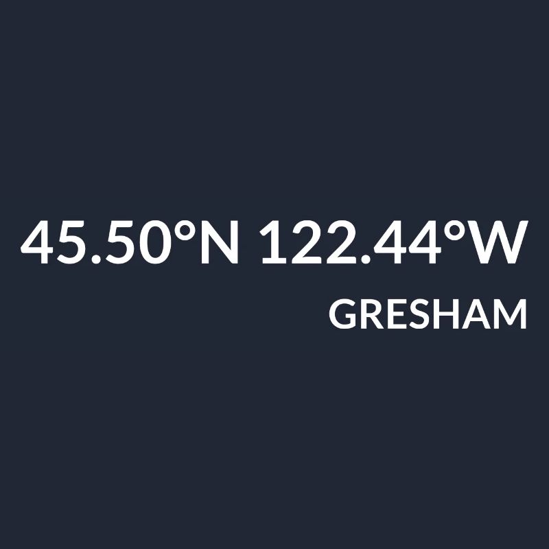 Coordonnées de Gresham, Oregon, États-Unis