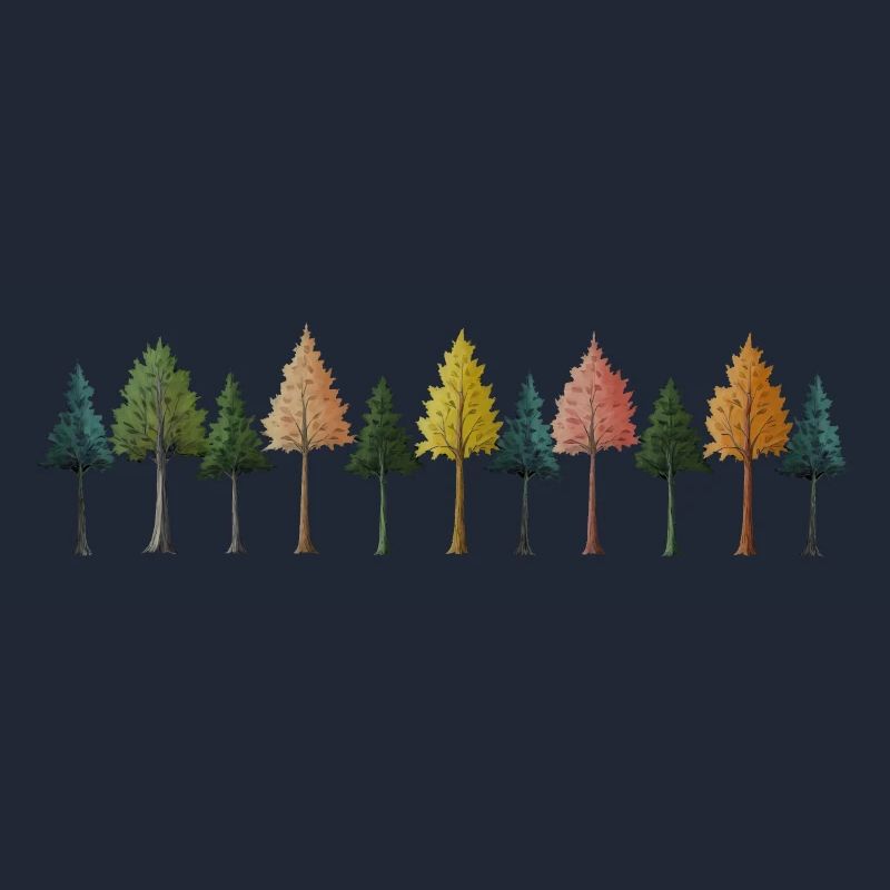 Trees Forest Drawing