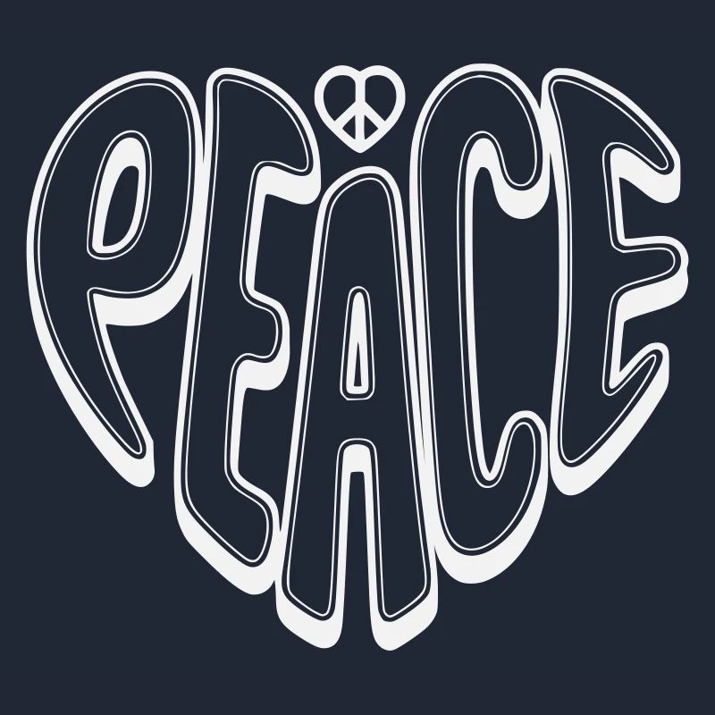 Peace Graffiti mit Peacezeichen 