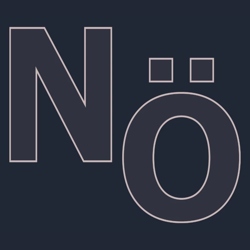 No – Minimal Typography Statement