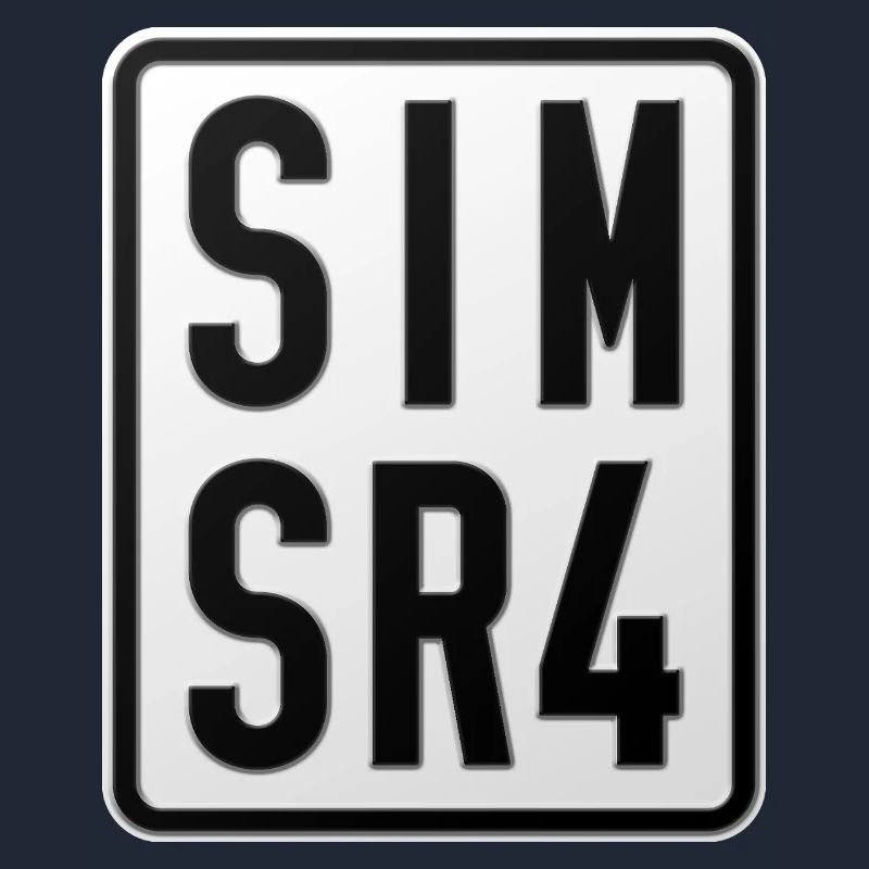 Plaque d’immatriculation du cyclomoteur Simson SR4