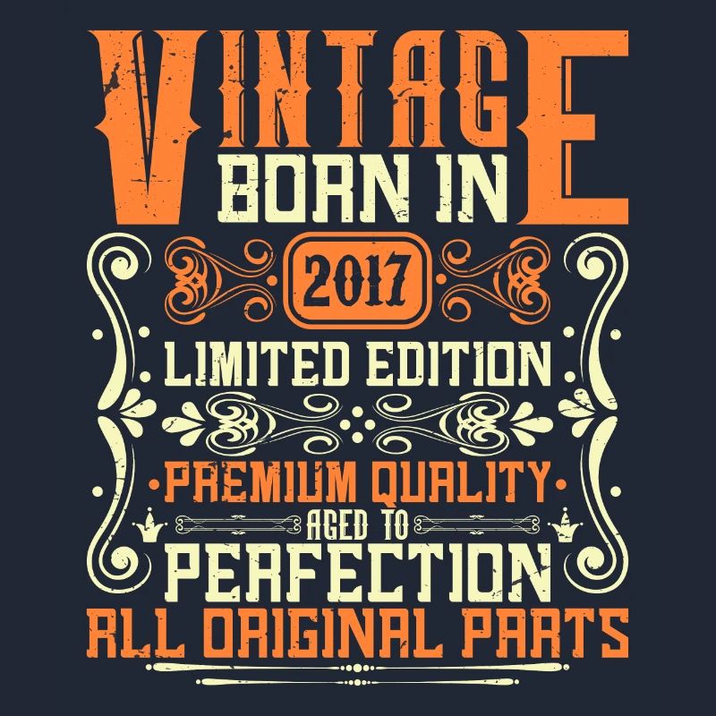 Millésime 2017 2017 - Année de construction 2017 Anniversaire 2017