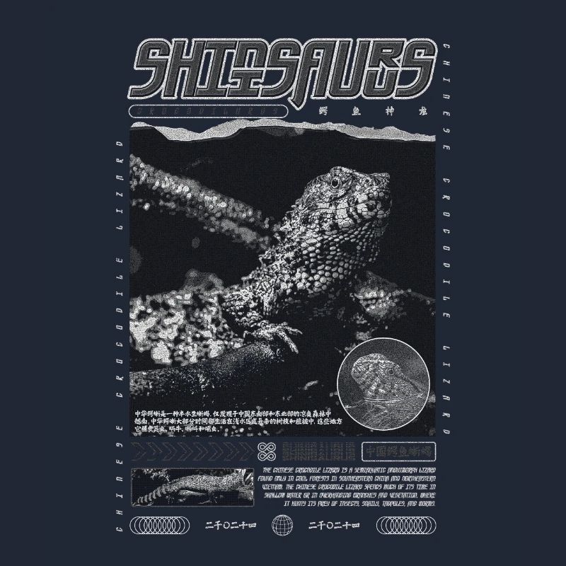 Chinesisches Krokodil Eidechse Shinisaurus Crocodilurus