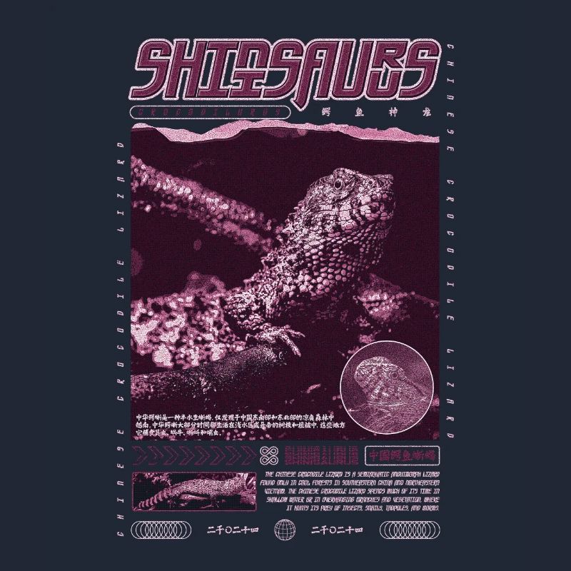 Chinesisches Krokodil Eidechse Shinisaurus Crocodilurus