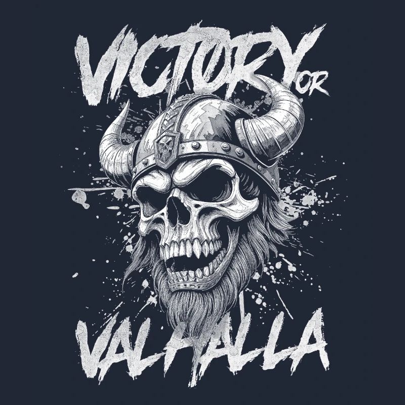Nordischer Wikingersieg oder Walhalla
