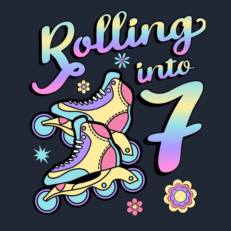Rolling Into 7 Roller Skaters Skates 7th Year