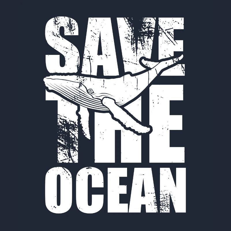 Save the ocean - Wal - Buckelwal - Geschenk