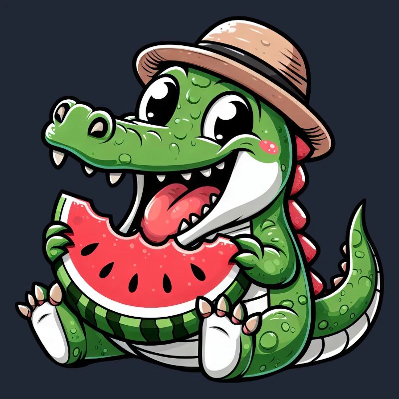 Crocodile Melon Pastèque Fruit Fruité