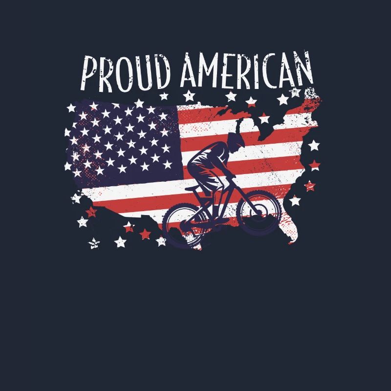 Drapeau américain Descente