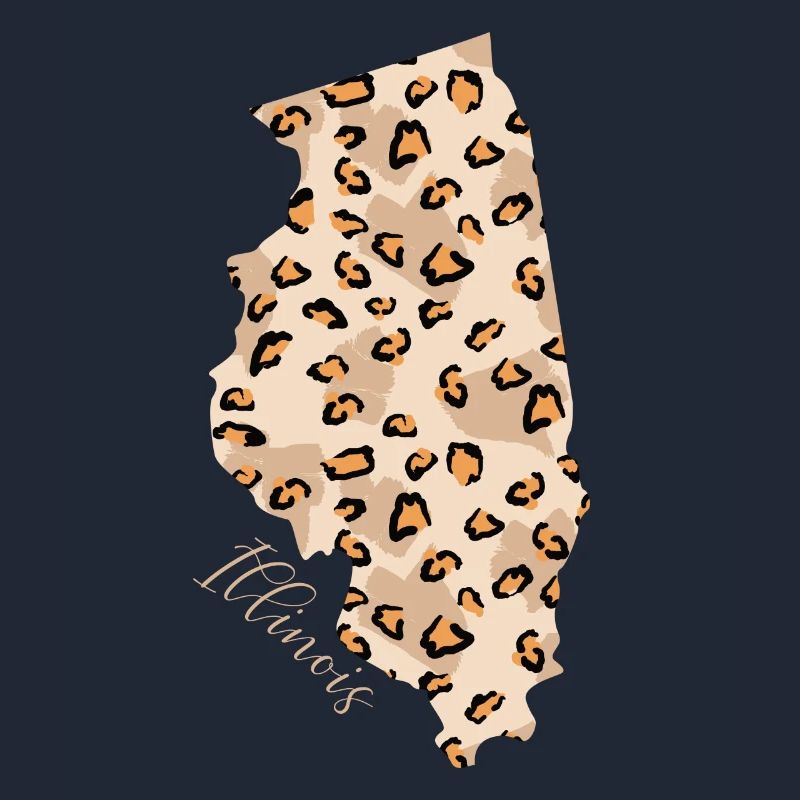 Illinois leopard pattern map Leo State