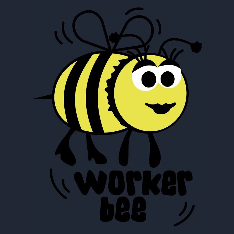 „Worker Bee“ Arbeits-Biene – Bienchen – Hummel