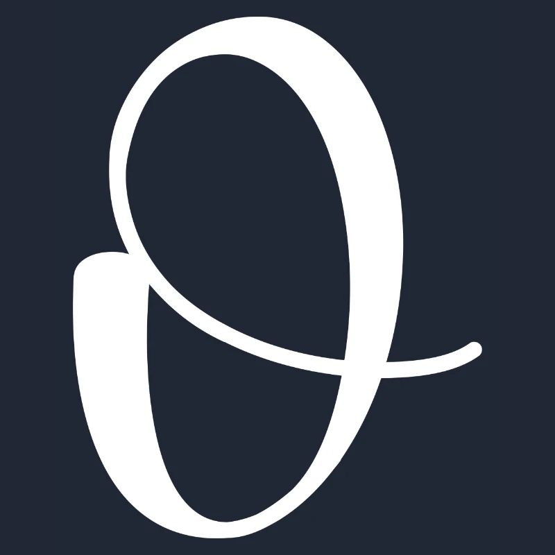 Calligraphie, initiale O