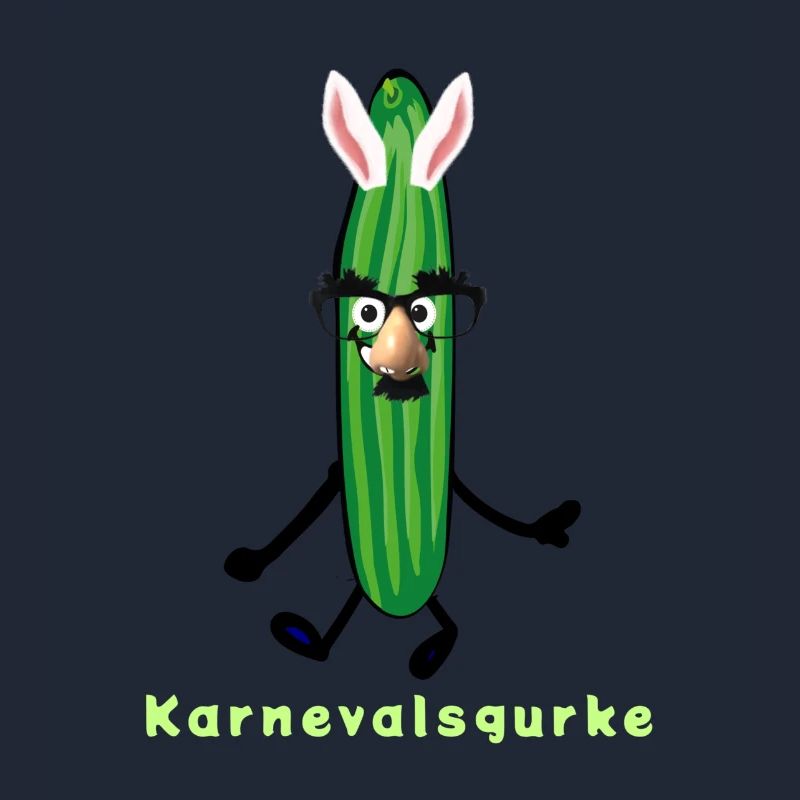 Concombre de carnaval, concombre, carnaval, oreilles de lapin, helau