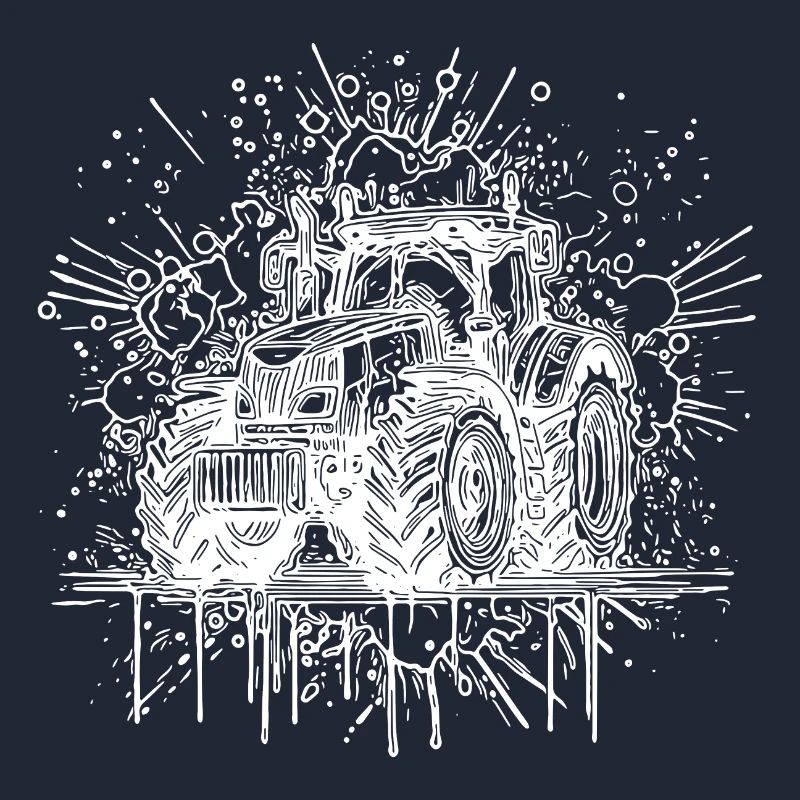 Ackerdesigner mit Traktor Feld Schlepper Experte