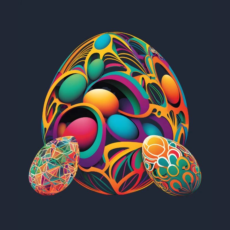 Eine abstrakte Interpretation von tollen Easter Eggs