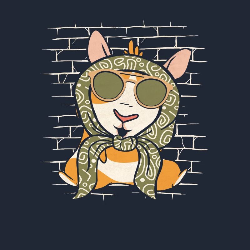 Cochon d’Inde Cochon d’Inde Lunettes de soleil Echarpe