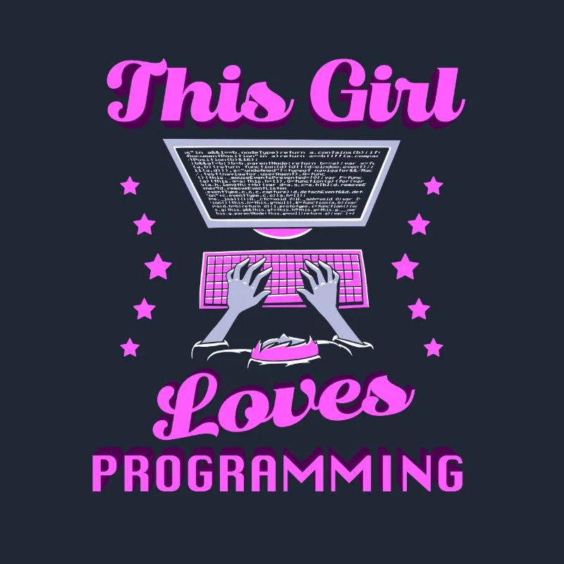 Développeur Coder Programmeur Girl