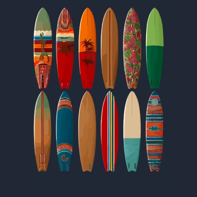 Conception de surfeur coloré pour la mode de plage