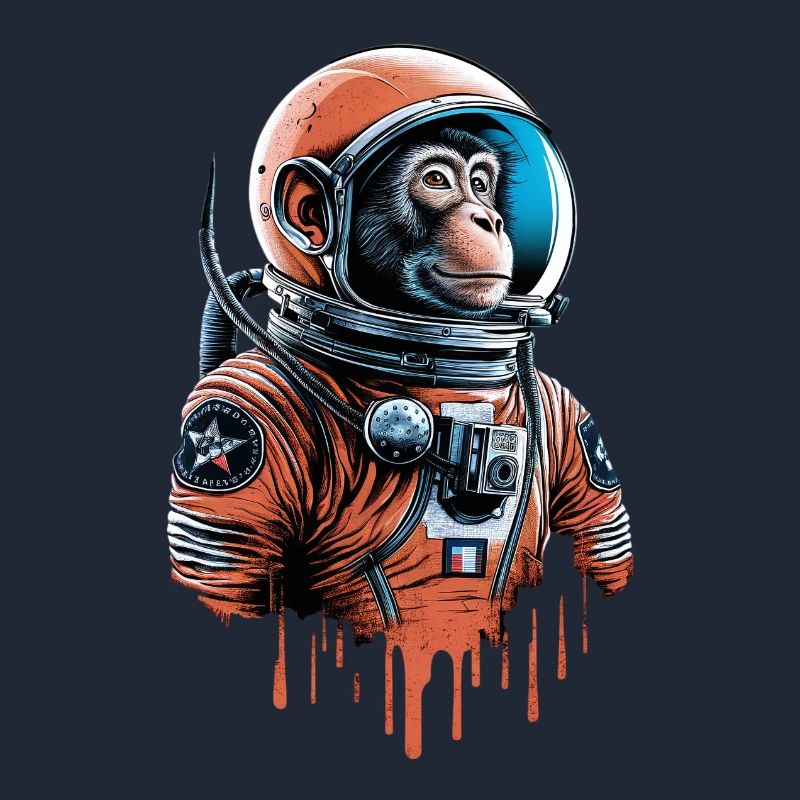 Le singe de l’espace explore l’univers