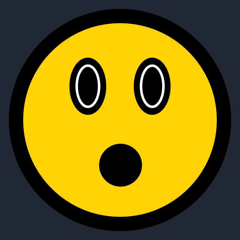 Émoticône perplexe - Symbole d’image - Stroke Face