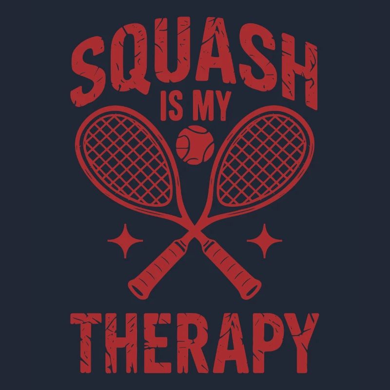 Squash är min Therapy Funny Squash Player