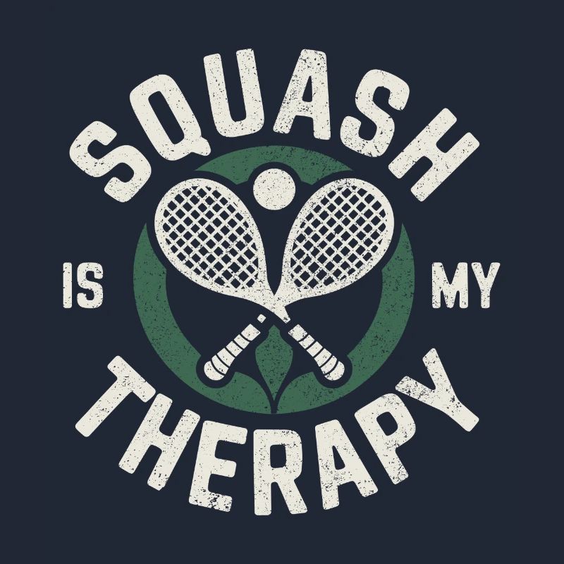 Squash är min Therapy Funny Squash Player