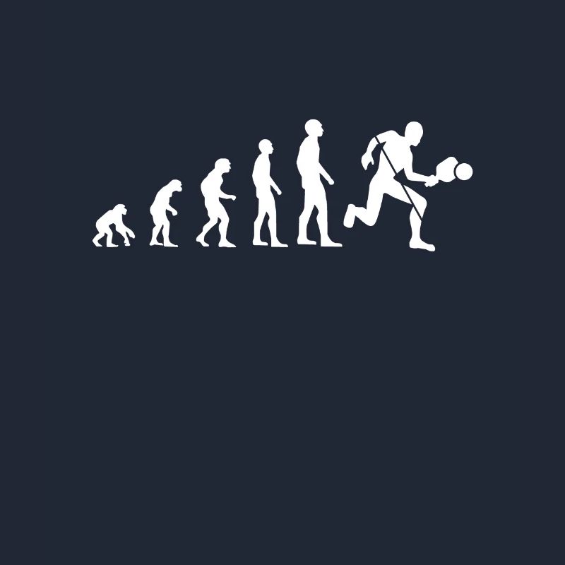 Evolution padel man humor padelist geschenkidee