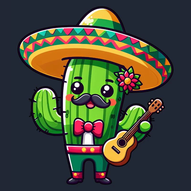 Cinco de Mayo Cactus Mariachi Guitariste