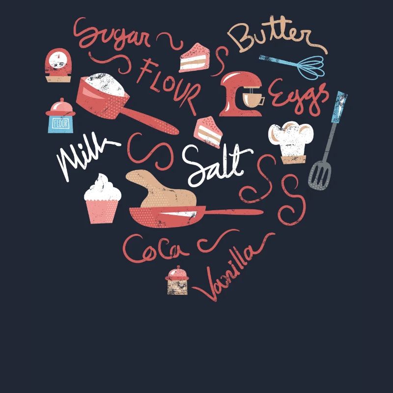 Herz-backen-design Für Bäcker Oder Backfans