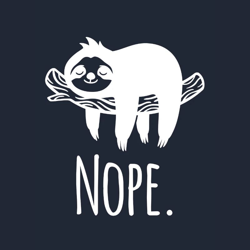 Sloth Nope white