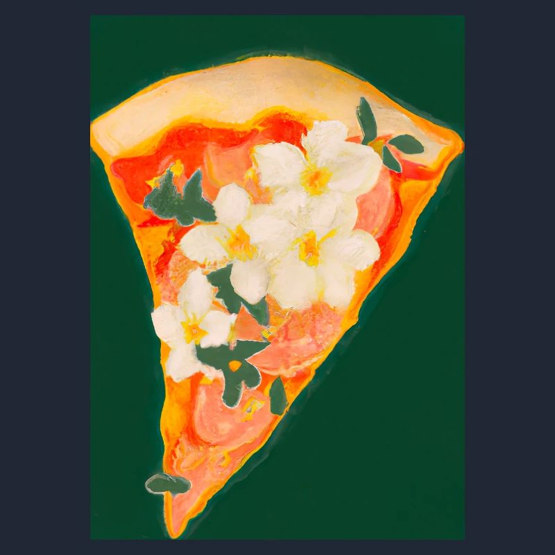Blümchen-Pizza