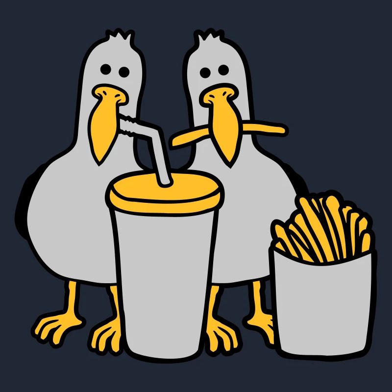 Fast-food mouettes volées