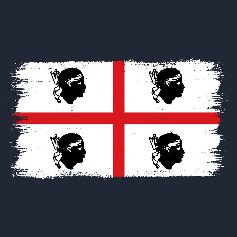 Drapeau de la Sardaigne Drapeau sarde Drapeau de la Sardaigne