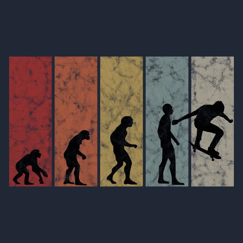 Skateboarder Skateboard Evolution Skate Skateing