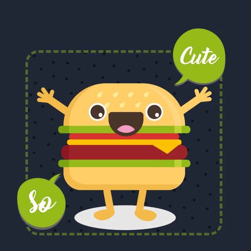 Hamburger so cute