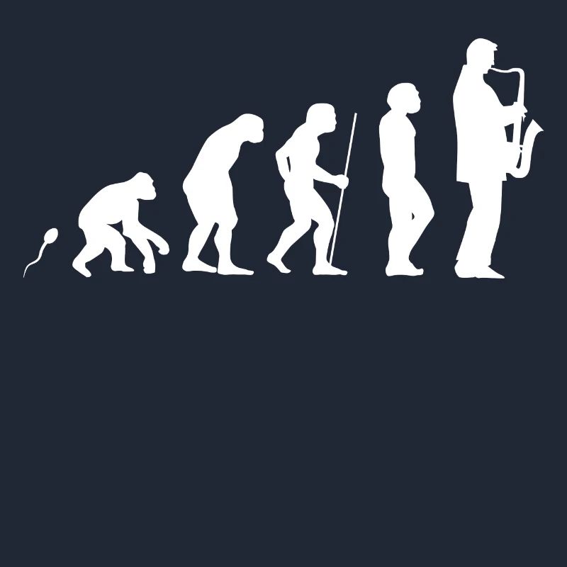 Saxofon Evolution Fun Shirt