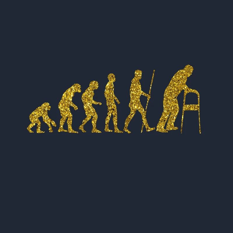 Evolution Alter Mann Golden Glitter Effekt