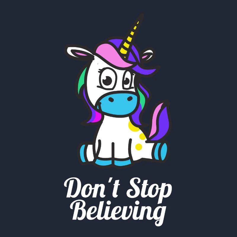 Dont Stop mignon stocker Croire Unicorn Conception