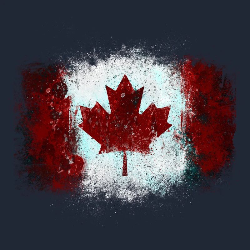 Graffiti drapeau canadien
