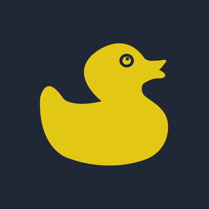 Squeaky duck rubber bath bath