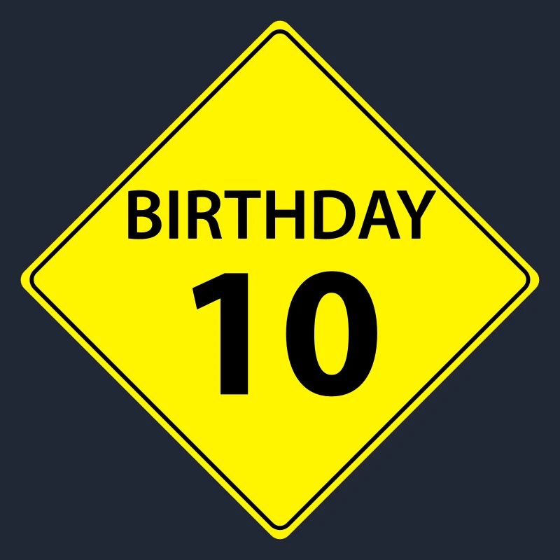 Compleanno di segno traffico 10