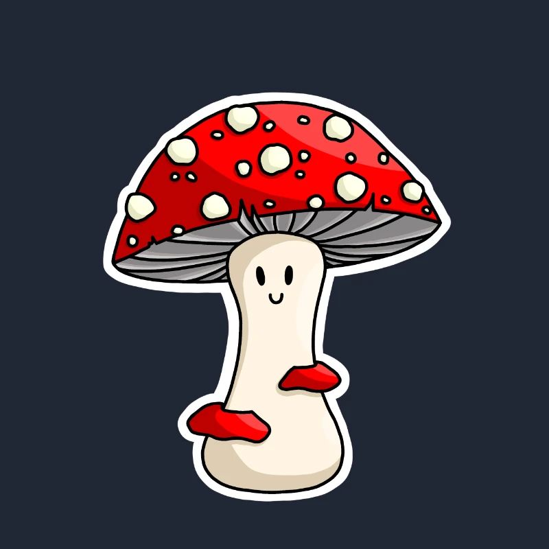 Happy Red Toadstool