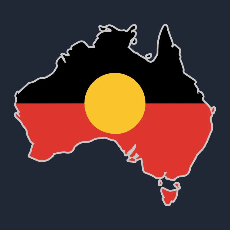 Aboriginal Flag Australia Card Gift Idea