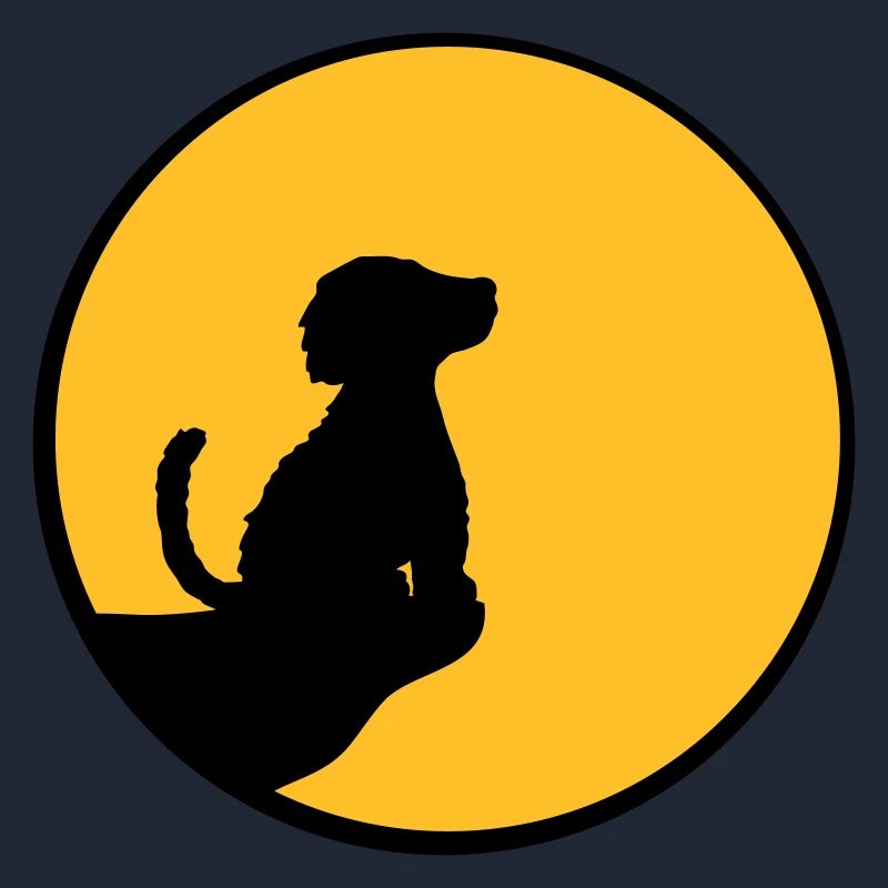 Moon Cliff Chien assis