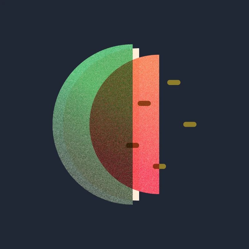 Abstract Summer Melon Pattern Variant 3