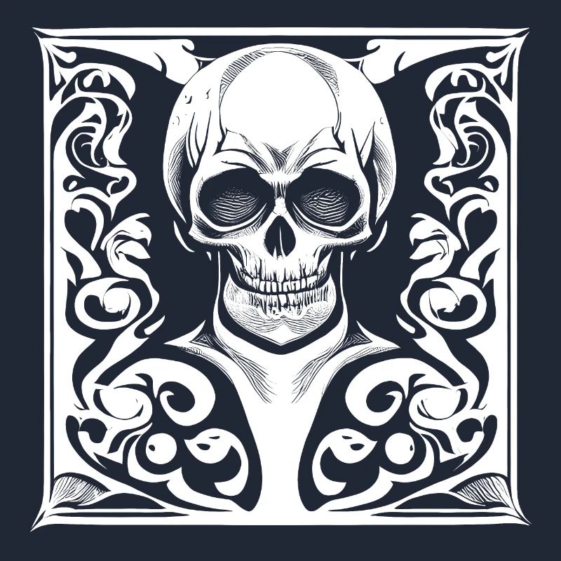 Halloween- oder Horror- Totenschädel